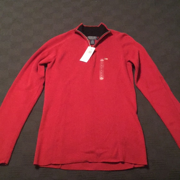 NWT Women's Ralph Lauren 1/4 zip shirt - Picture 1 of 3